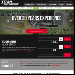 Screen shot of the Forestry Equipment Hire Ltd website.