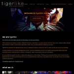 Screen shot of the Tigerlike Ltd website.