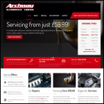 Screen shot of the Archway Automotive Ltd website.