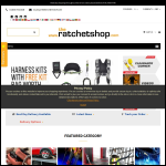 Screen shot of the The Ratchet Shop website.