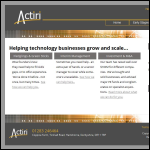 Screen shot of the Actiri Ltd website.