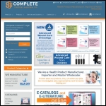 Screen shot of the Complete Healthcare Supplies Ltd website.