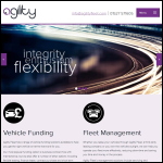 Screen shot of the Agility Fleet Ltd website.