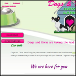 Screen shot of the Diva Dogs Ltd website.