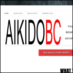 Screen shot of the British Aikido Association website.