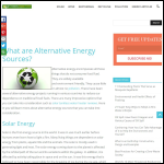 Screen shot of the Alternative Energy Resources Ltd website.