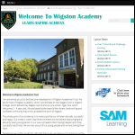 Screen shot of the Wigston Academies Trust website.
