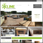 Screen shot of the Lime Landscapes Ltd website.