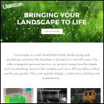 Screen shot of the Lawnscape London Ltd website.