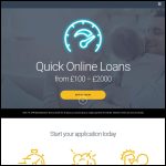 Screen shot of the Quick & Friendly Loans Ltd website.