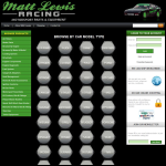 Screen shot of the Matt Lewis Racing Ltd website.