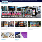 Screen shot of the Adbox Digital Ltd website.