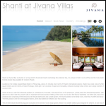 Screen shot of the Shanti Living Ltd website.