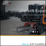 Screen shot of the Border Forklift Services website.