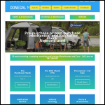 Screen shot of the Donegal Motor Homes Ltd website.