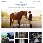 Screen shot of the Colne Saddlery Ltd website.