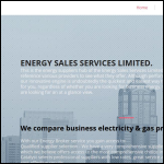 Screen shot of the Energy Sales Services Ltd website.