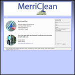 Screen shot of the Merriclean Ltd website.