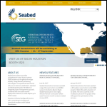 Screen shot of the Sea-bed Solutions Ltd website.