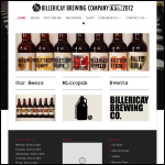 Screen shot of the Billericay Brewing Company Ltd website.