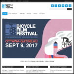 Screen shot of the Festival of the Bicycle Ltd website.