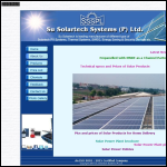 Screen shot of the Solar Tech Systems Ltd website.
