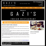 Screen shot of the Gazi's (Leeds) Ltd website.
