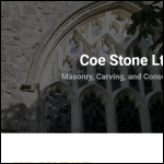 Screen shot of the Coe Stone Ltd website.