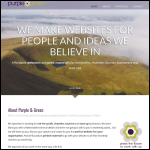 Screen shot of the Purple & Green Media Ltd website.
