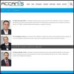 Screen shot of the Accanis Ltd website.