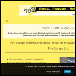 Screen shot of the Fire Escape Ltd website.