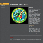Screen shot of the Star Dragon Events Uk Ltd website.