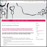 Screen shot of the Elia Foundation website.