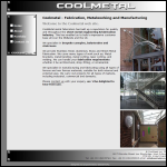 Screen shot of the Coolmetal Ltd website.