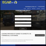 Screen shot of the Egap Recycling Ltd website.