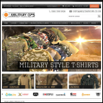 Screen shot of the Militaryops Ltd website.