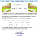 Screen shot of the Mark Ritchings Maths Tuition Ltd website.