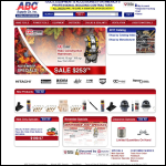 Screen shot of the Abc Tools Ltd website.