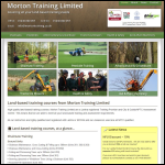 Screen shot of the Morton Training Solutions Ltd website.