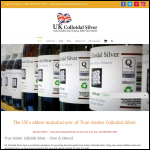 Screen shot of the Amber Somerset Ltd website.
