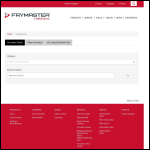 Screen shot of the Frymaster Ltd website.