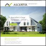 Screen shot of the Ascentia Solutions Ltd website.