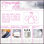 Screen shot of the Ironing Angel Ltd website.