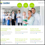 Screen shot of the Nordium Ltd website.