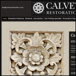 Screen shot of the Calvey Restoration Ltd website.