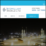 Screen shot of the Bismillaha Ltd website.