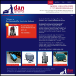 Screen shot of the Dan Mechanical Services website.