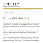 Screen shot of the Evtf Ltd website.