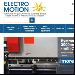 Screen shot of the Electro Motion UK (Export) Ltd website.