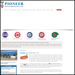 Screen shot of the Pioneers Inc Ltd website.
